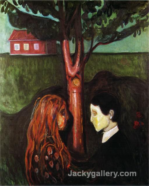 Eyes in eyes by Edvard Munch paintings reproduction